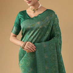 Zoya Silk Green Saree