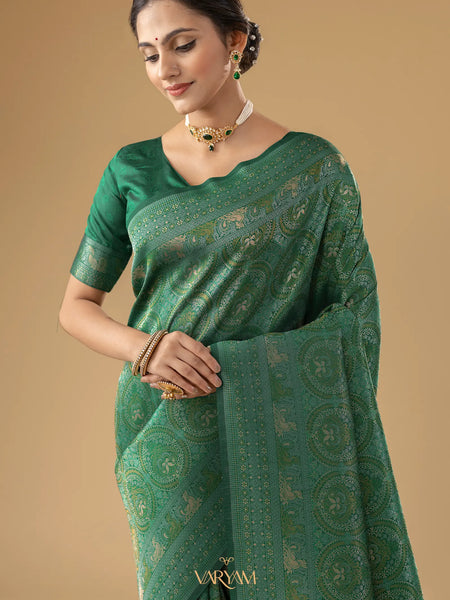 Zoya Silk Green Saree