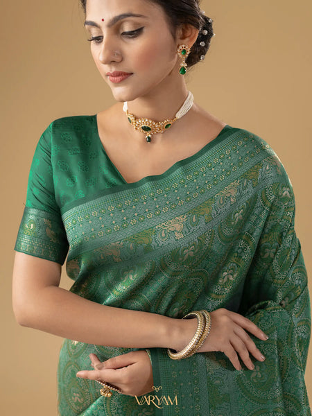 Zoya Silk Green Saree