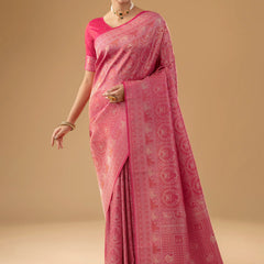 Zoya Silk Pink Saree