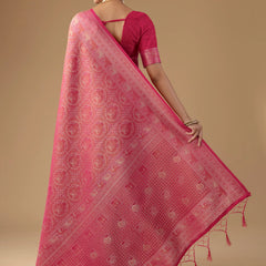Zoya Silk Pink Saree