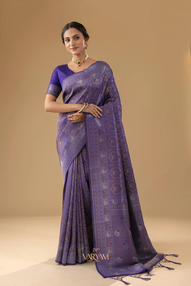 Zoya Silk Violet Saree
