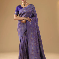 Zoya Silk Violet Saree