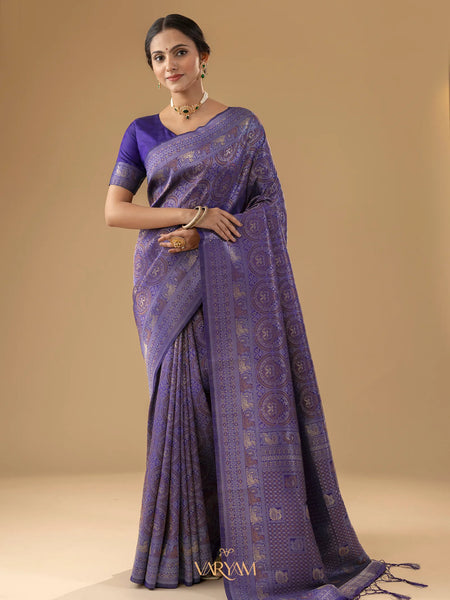 Zoya Silk Violet Saree