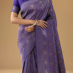 Zoya Silk Violet Saree