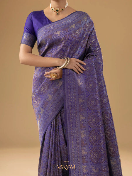 Zoya Silk Violet Saree