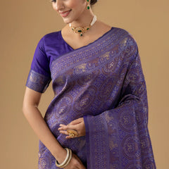 Zoya Silk Violet Saree
