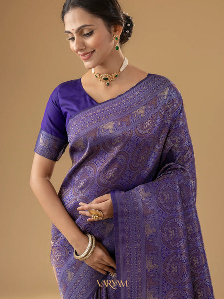 Zoya Silk Violet Saree