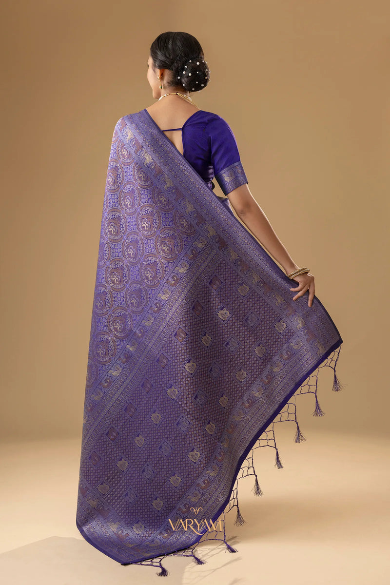 Zoya Silk Violet Saree