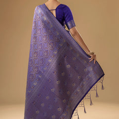 Zoya Silk Violet Saree