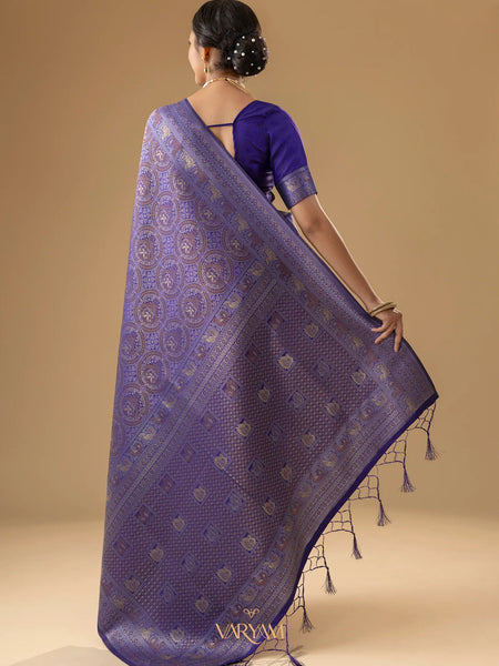 Zoya Silk Violet Saree