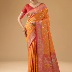 Kaaya Silk Yellow Saree