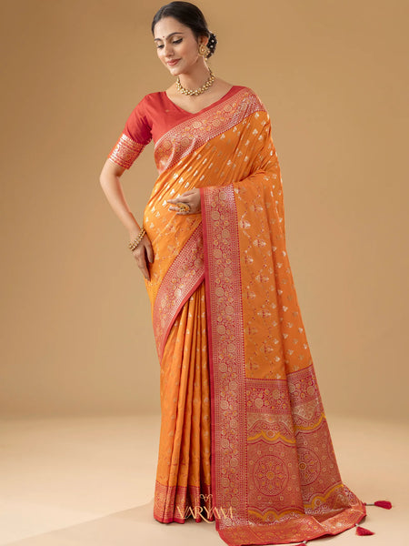 Kaaya Silk Yellow Saree