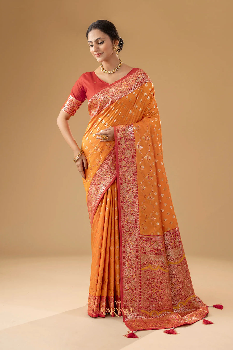 Kaaya Silk Yellow Saree