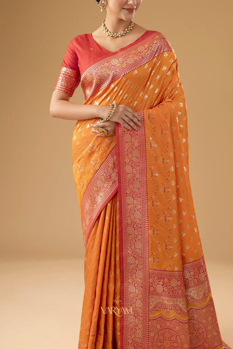 Kaaya Silk Yellow Saree