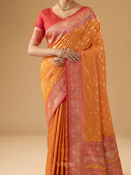 Kaaya Silk Yellow Saree