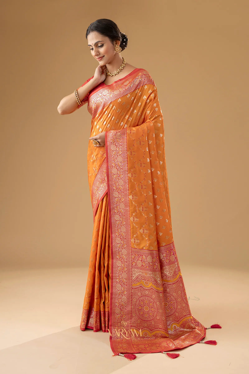 Kaaya Silk Yellow Saree