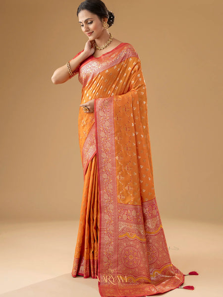 Kaaya Silk Yellow Saree