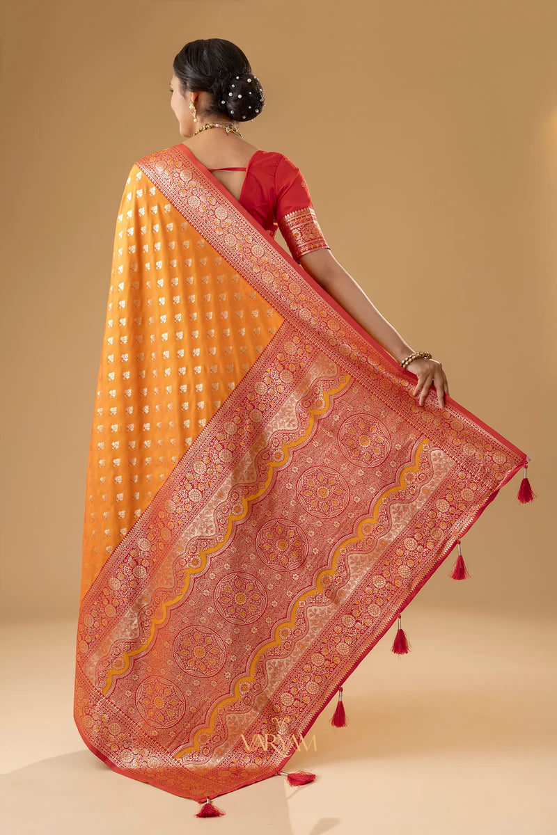 Kaaya Silk Yellow Saree