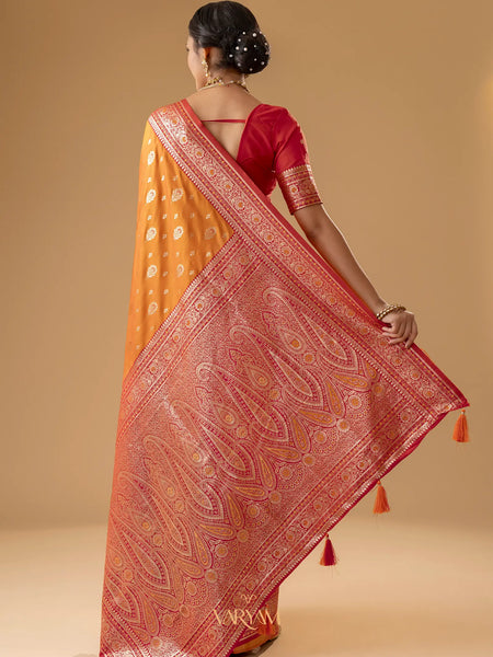 Korra Silk Yellow Saree