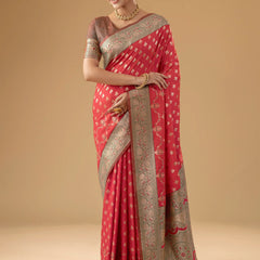 Kaaya Silk Red Saree