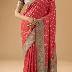 Kaaya Silk Red Saree