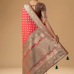 Kaaya Silk Red Saree