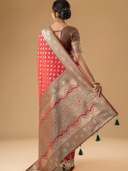 Kaaya Silk Red Saree