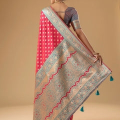 Kaaya Silk Pink Saree