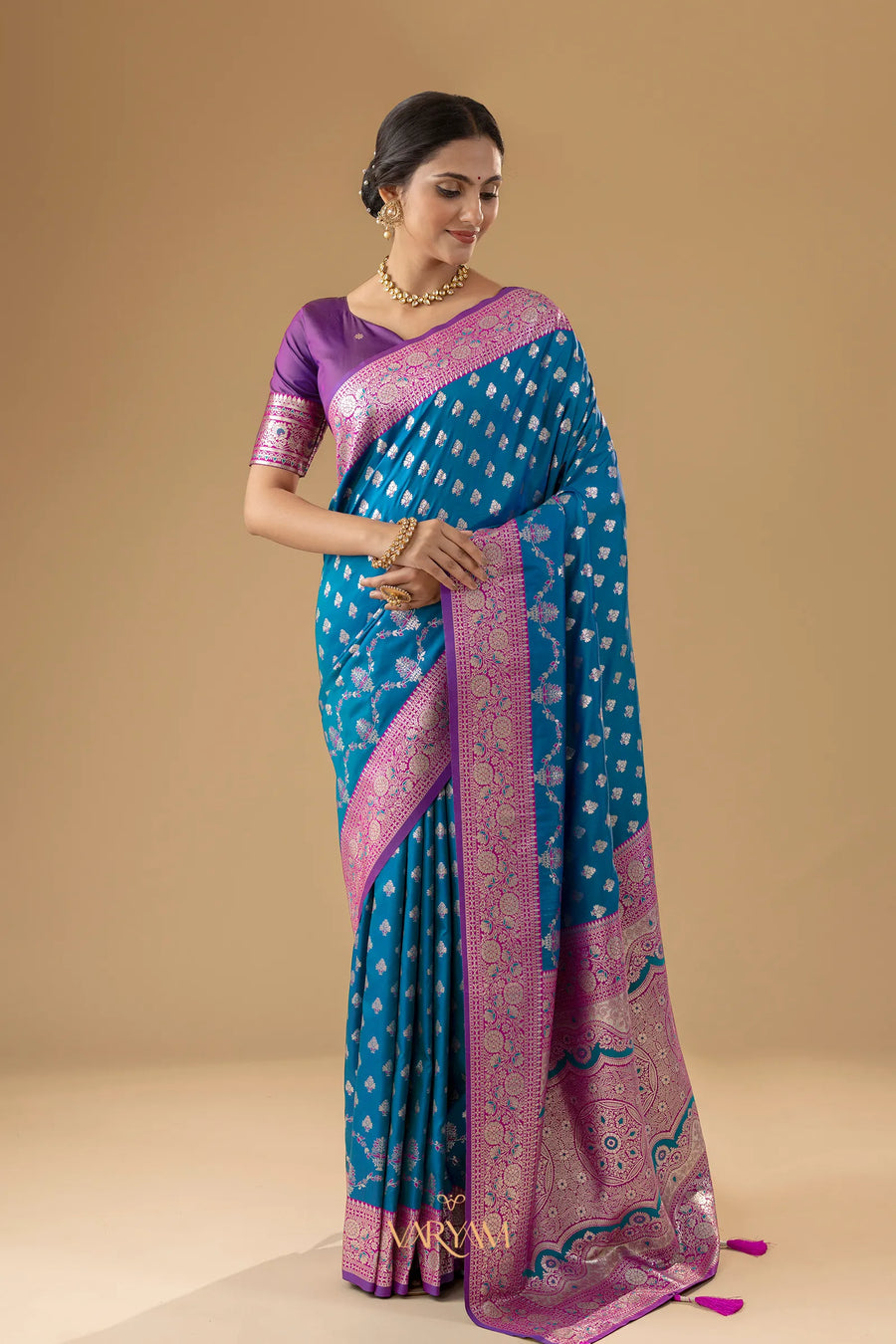 Kaaya Silk Blue Saree