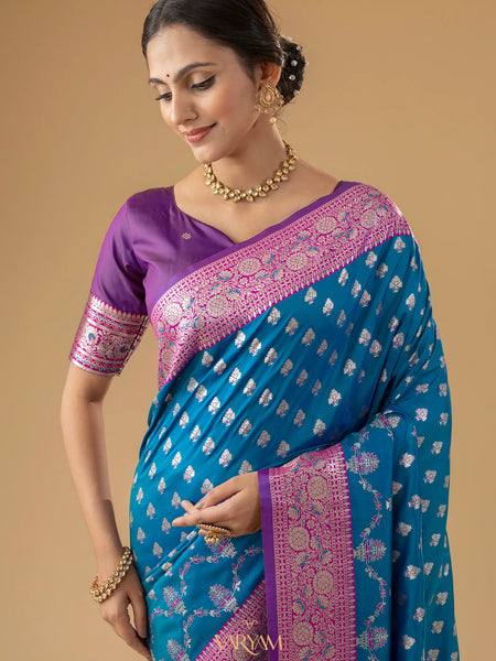 Kaaya Silk Blue Saree