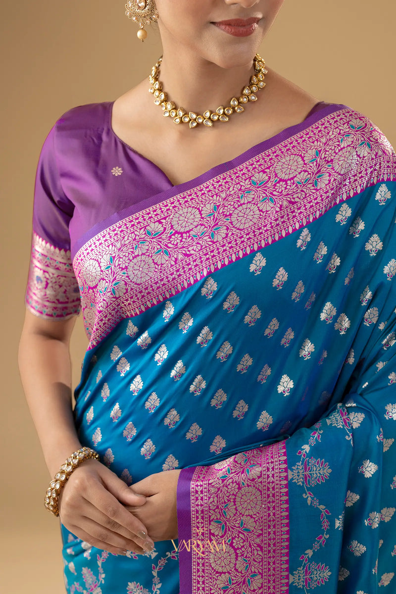 Kaaya Silk Blue Saree