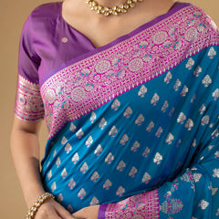 Kaaya Silk Blue Saree