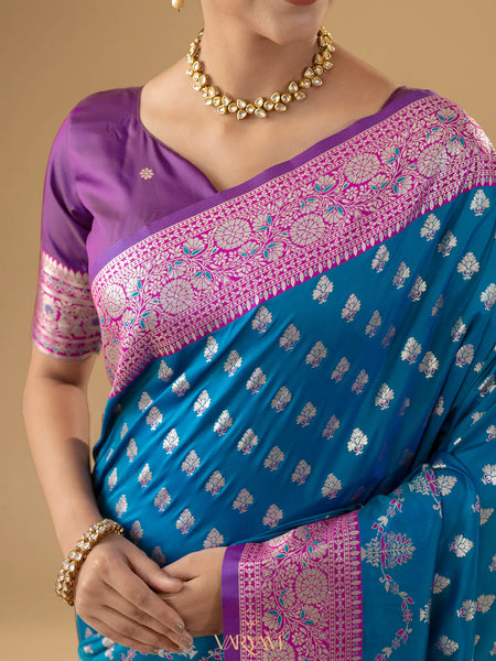 Kaaya Silk Blue Saree