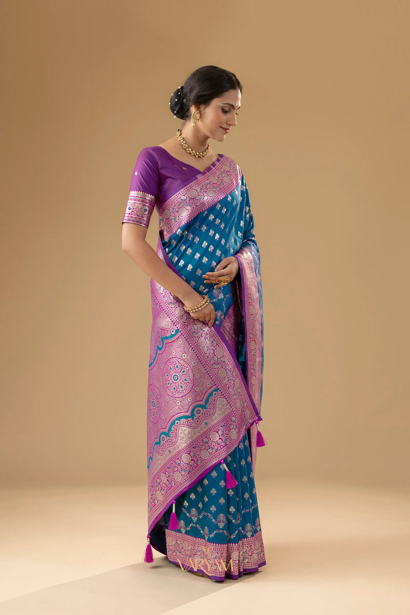 Kaaya Silk Blue Saree