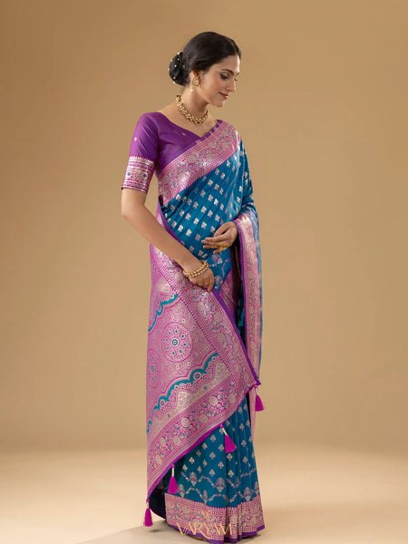 Kaaya Silk Blue Saree