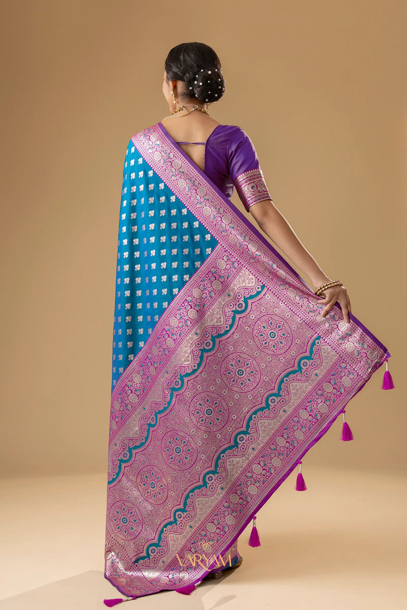 Kaaya Silk Blue Saree
