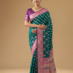 Kaaya Silk Green Saree