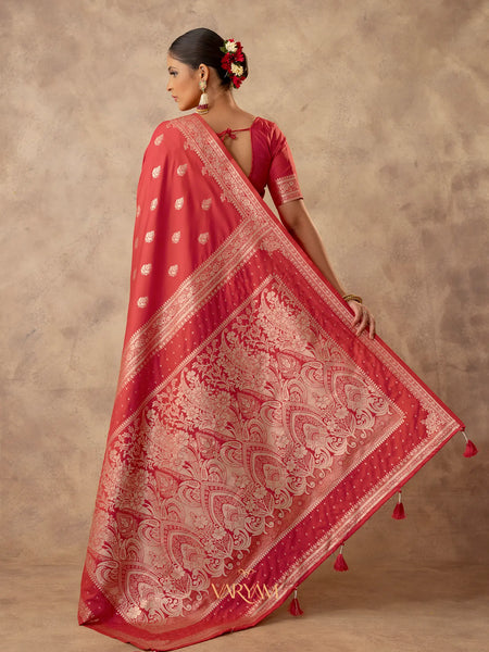 Zari Royale Red Saree