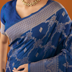 Jamawari Silk Blue Saree