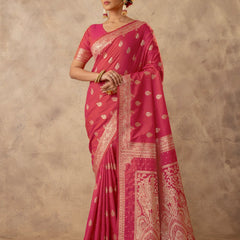 Zari Royale Pink Saree