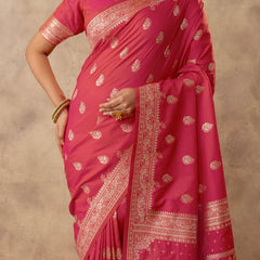 Zari Royale Pink Saree