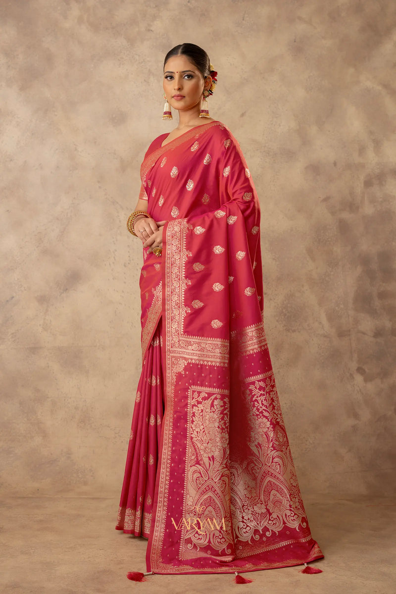 Zari Royale Pink Saree