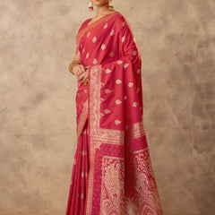Zari Royale Pink Saree