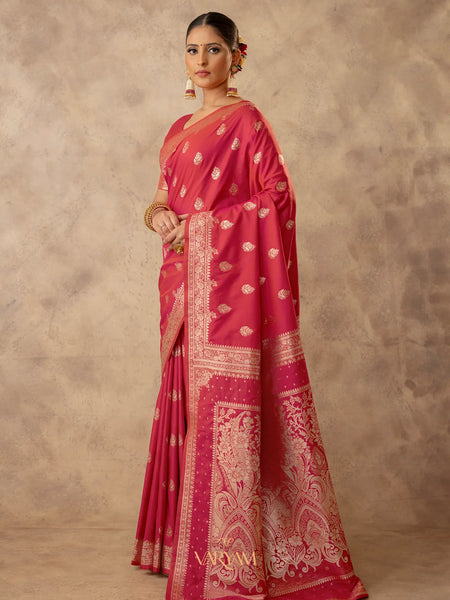 Zari Royale Pink Saree