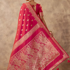 Zari Royale Pink Saree