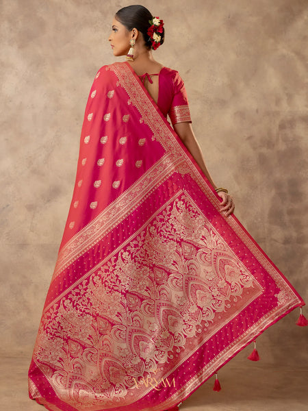 Zari Royale Pink Saree