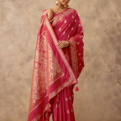 Zari Royale Pink Saree