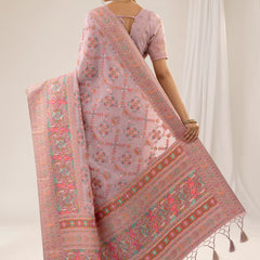 Pashmina Cotton Purple Saree