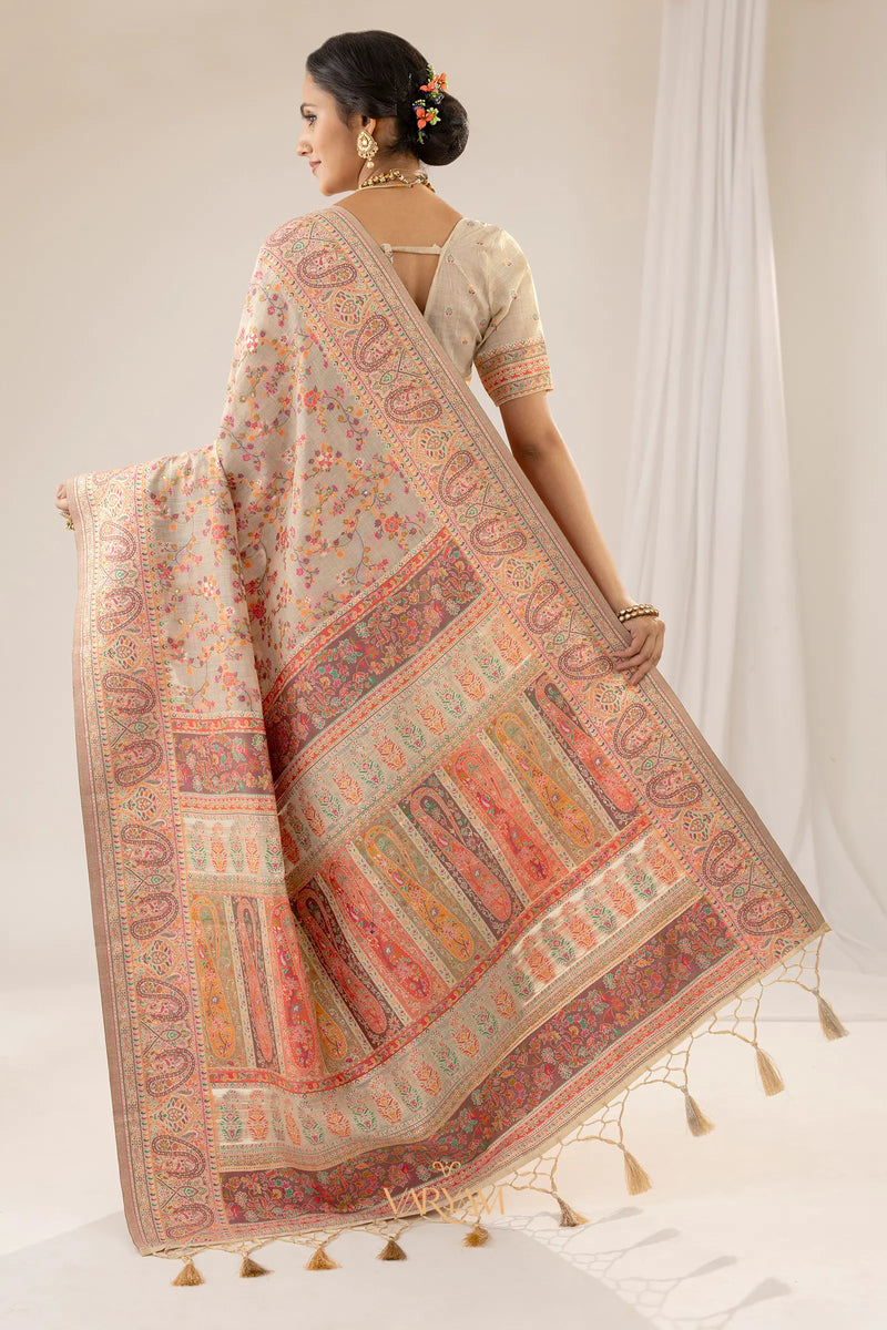 Kashmira Cotton Beige Saree